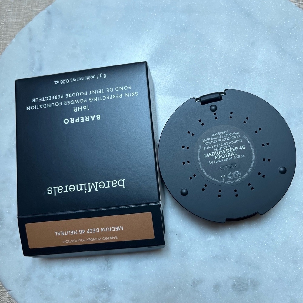 New bareMinerals MEDIUM DEEP 45 NEUTRAL Barepro 16HR‎ Powder Foundation Makeup